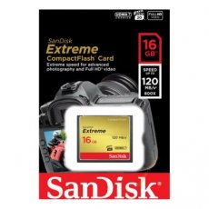 619659103668 SANDISK CompactFlash CF geheugenkaart 16GB 120MB/sec Extreme