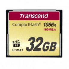 760557823520 TRANSCEND CompactFlash CF geheugenkaart 32GB 160MB/sec