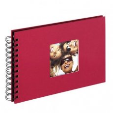 4004122131228 WALTHER spiral album 170x230 40 pages (black) Fun red SA-109-R