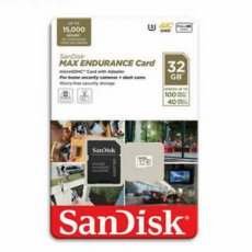 SANDISK microSDHC memory card 32GB 100MB/sec Max Endurance + adapter