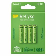 GP rechargeable batteries AAA 950mAh ReCyko 4 pack