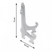 401037 Plate and frame support stand with hinge plexi matt classic 13 cm