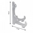 401038 Plate and frame support stand with hinge plexi matt classic 15 cm