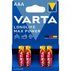 4008496104734 VARTA batterij AAA Longlife Max Power - 4-pak